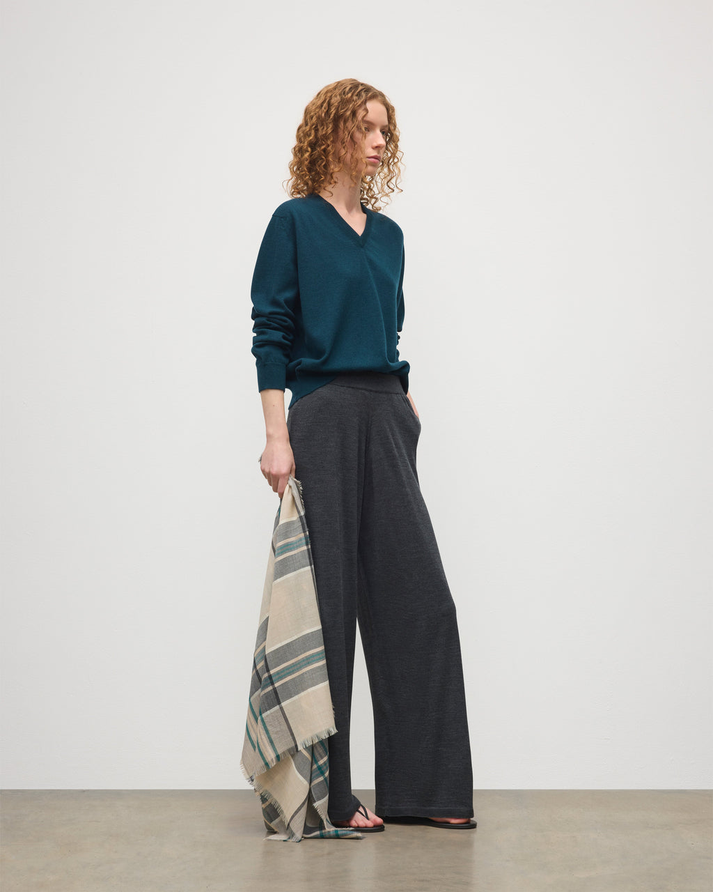 Ina Dark Grey Merino Trousers