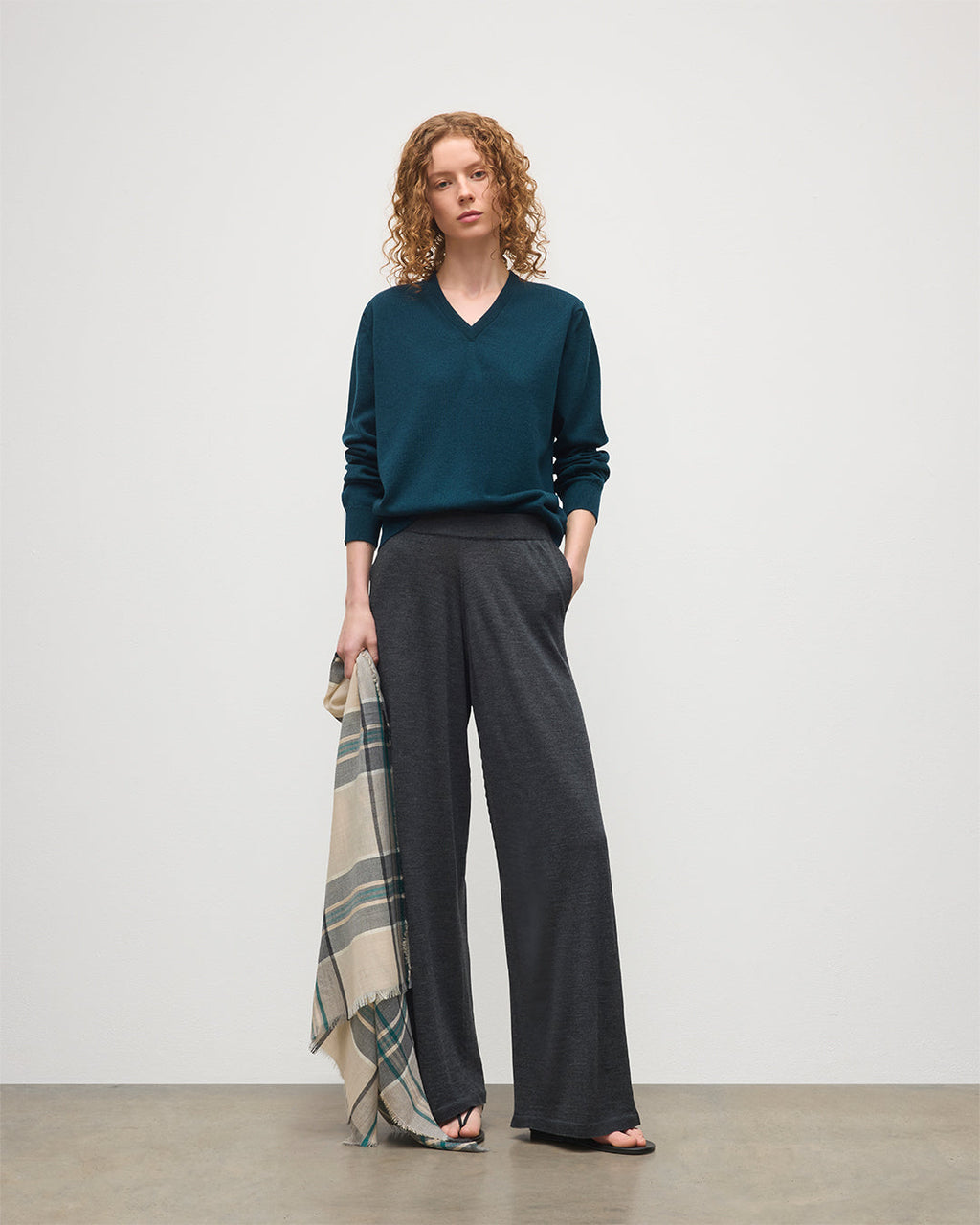 Ina Dark Grey Merino Trousers