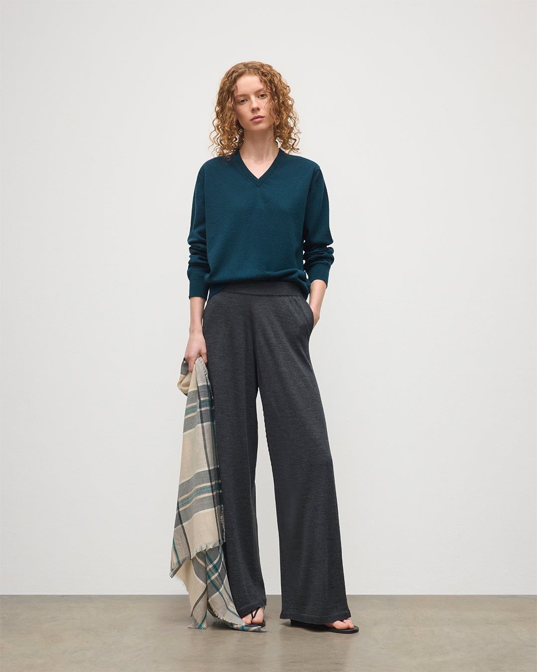 Ina Dark Grey Merino Trousers