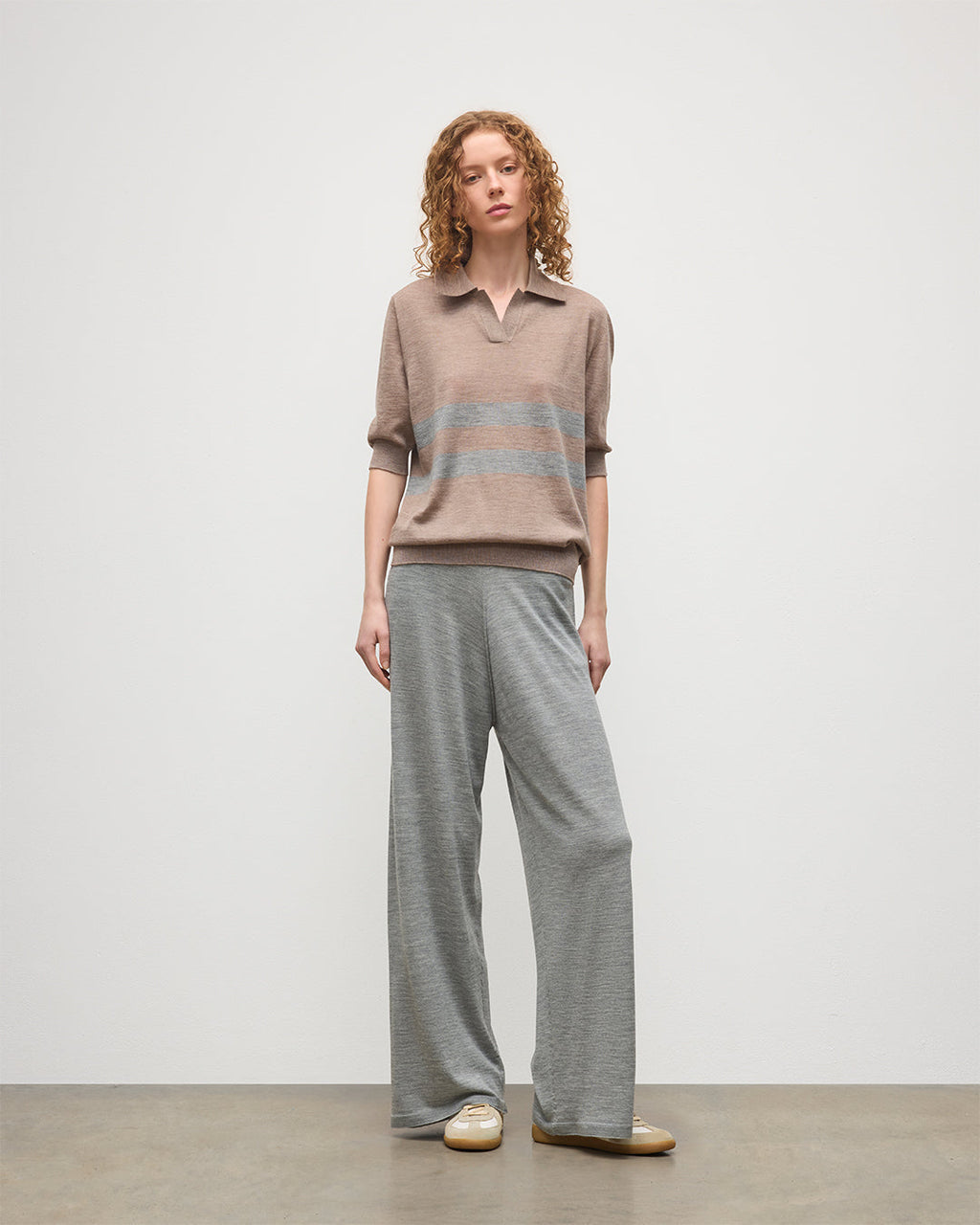 Ina Grey Merino Trousers