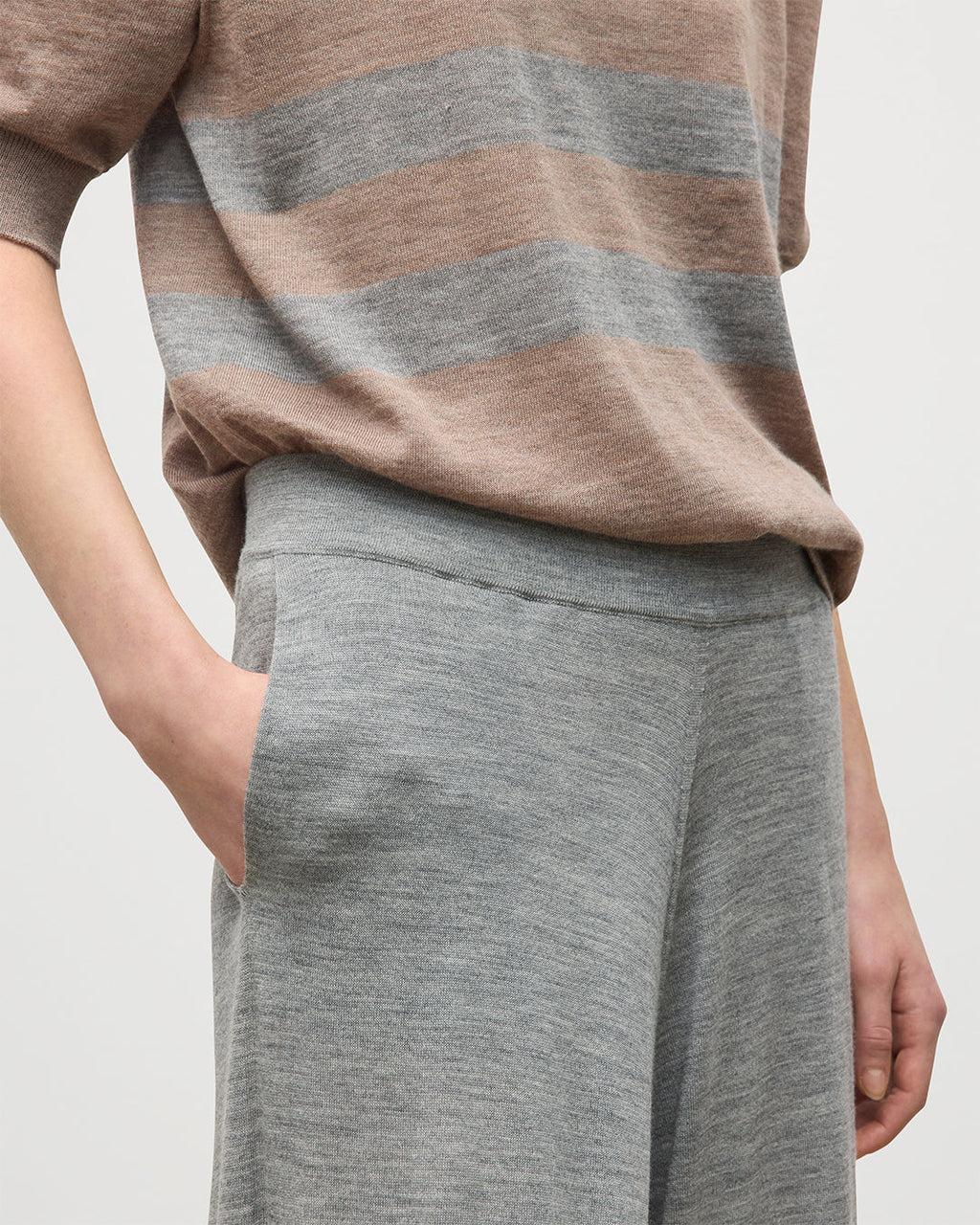 Ina Grey Merino Trousers