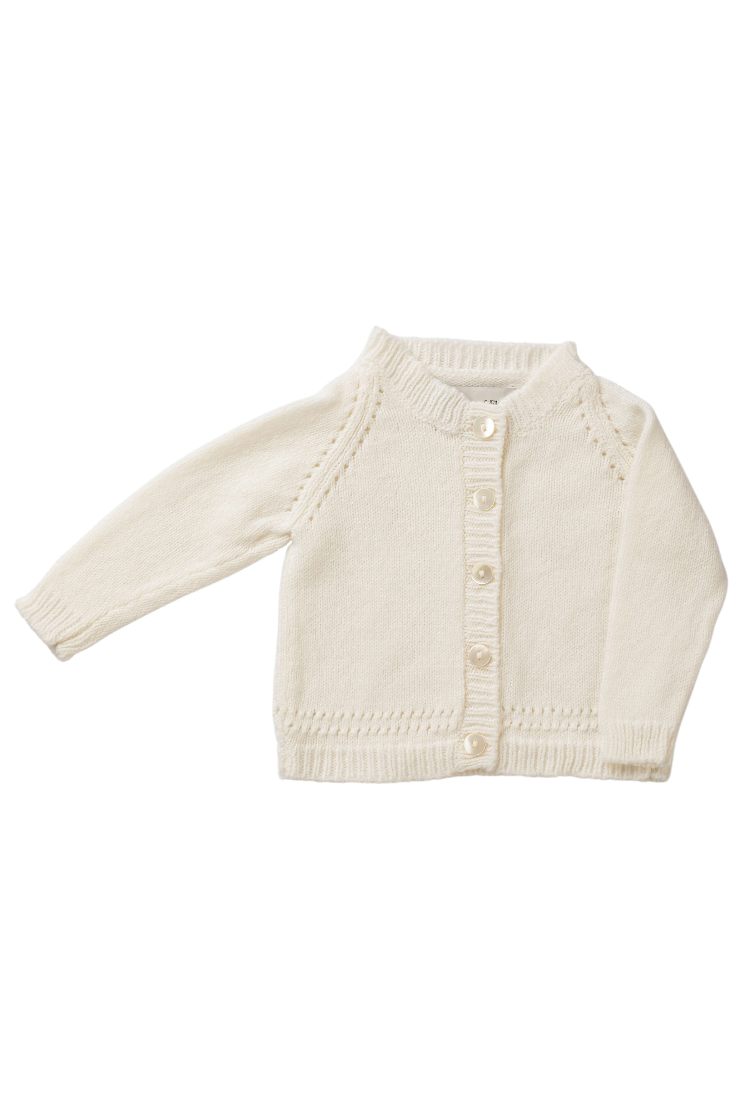 Baby's White Cashmere Cardigan Gift Set