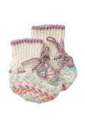 Pink Fairisle Cashmere Baby Booties