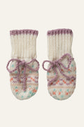 Pink Cashmere Fairisle Baby Mittens
