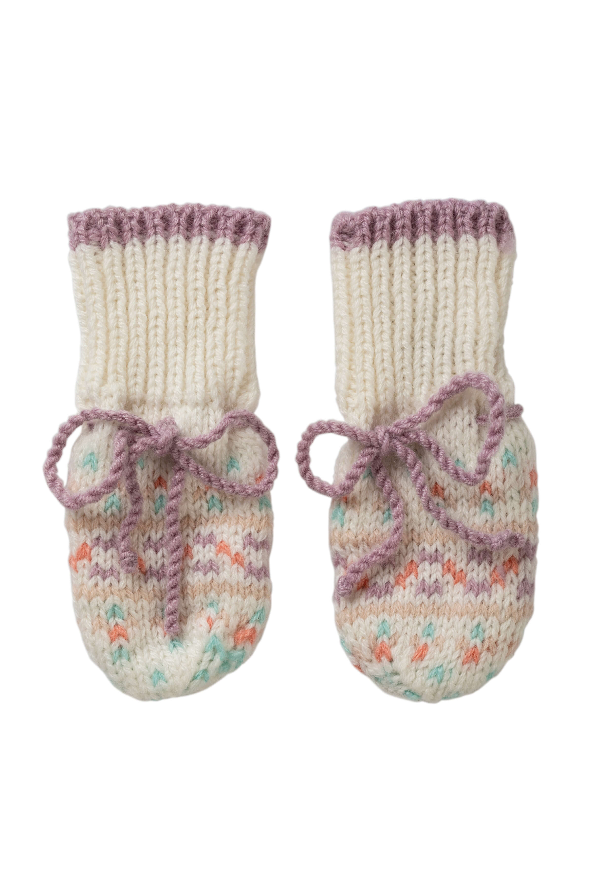 Baby's Pink Fairisle Accessories Gift Set