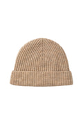 Children's Natural Ribbed Cashmere Beanie