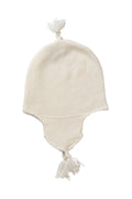 White Cashmere Baby Hat with Tassel