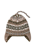 Children's Cashmere Light Brown Fairisle Beanie