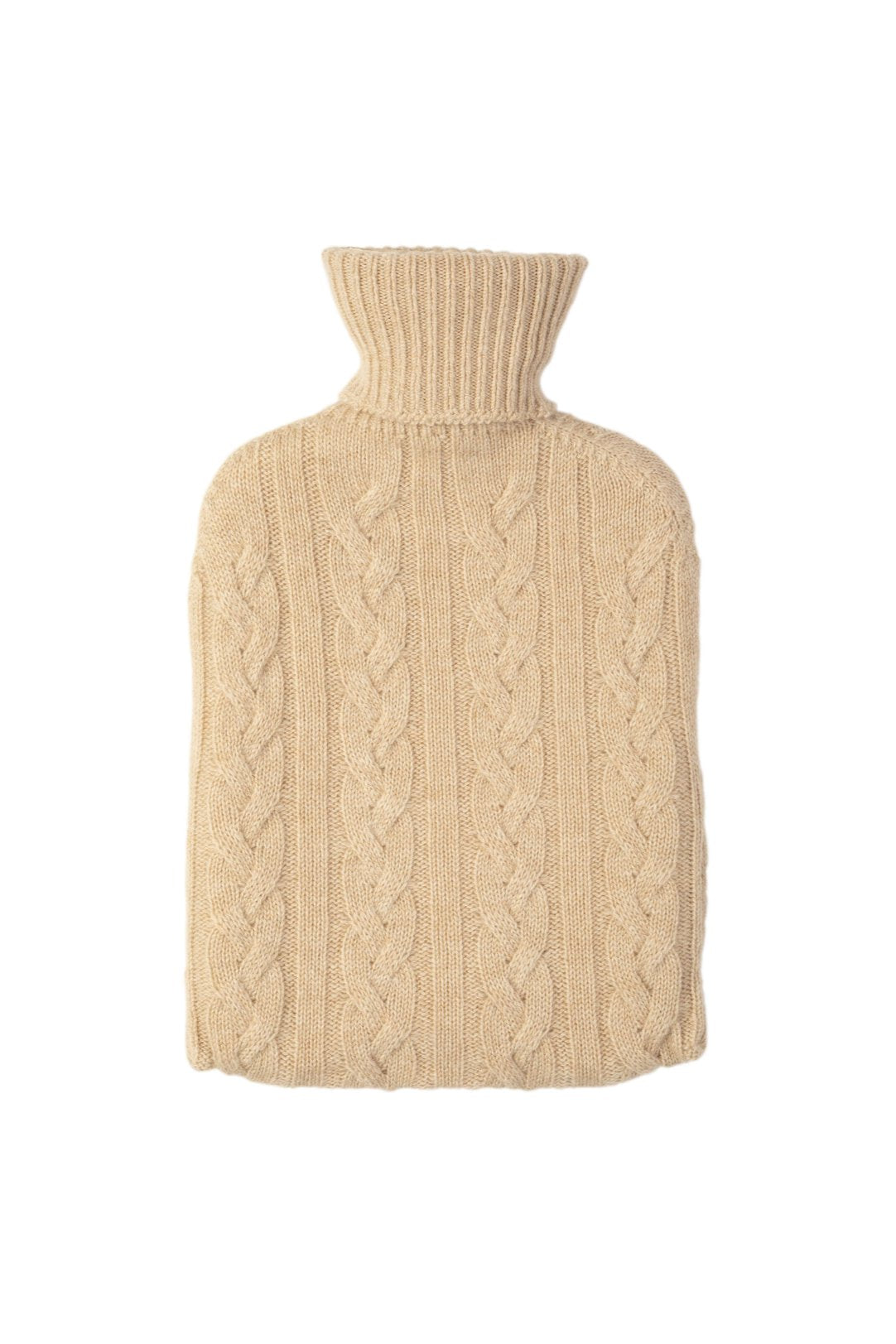 Cashmere Cable Natural Hot Water Bottle