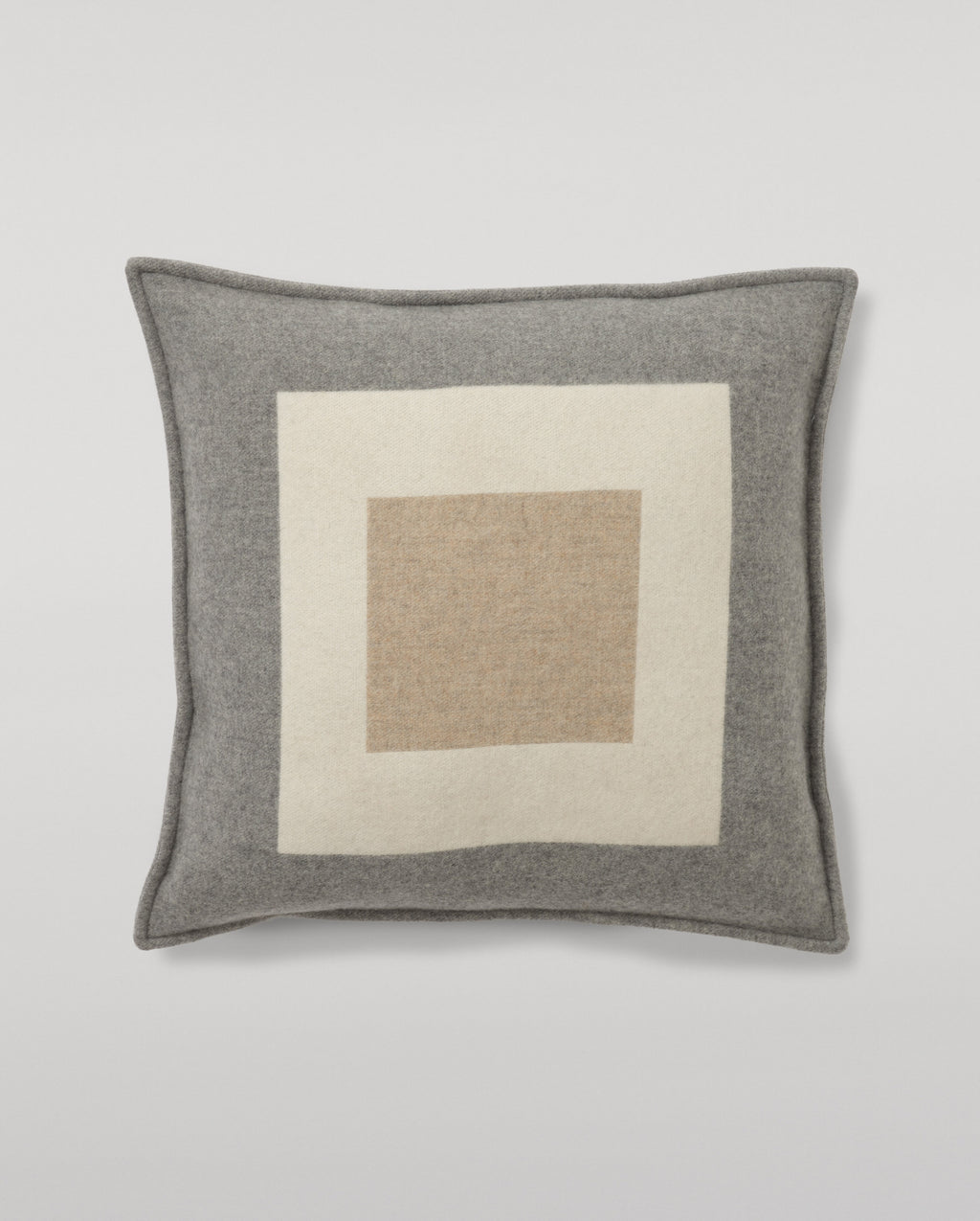 Art Geometric Grey & Natural Cashmere Cushion
