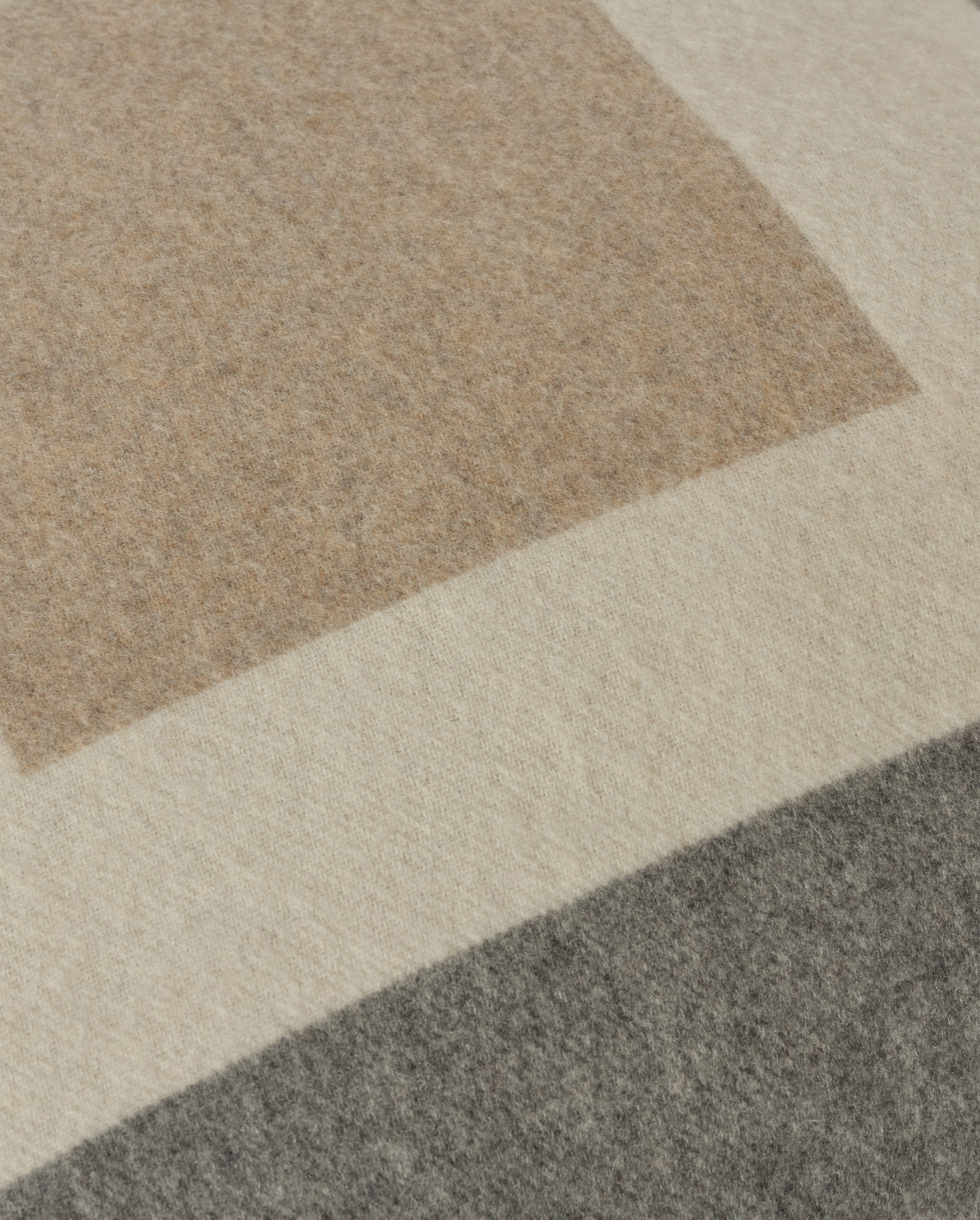 Art Geometric Grey & Natural Cashmere Cushion