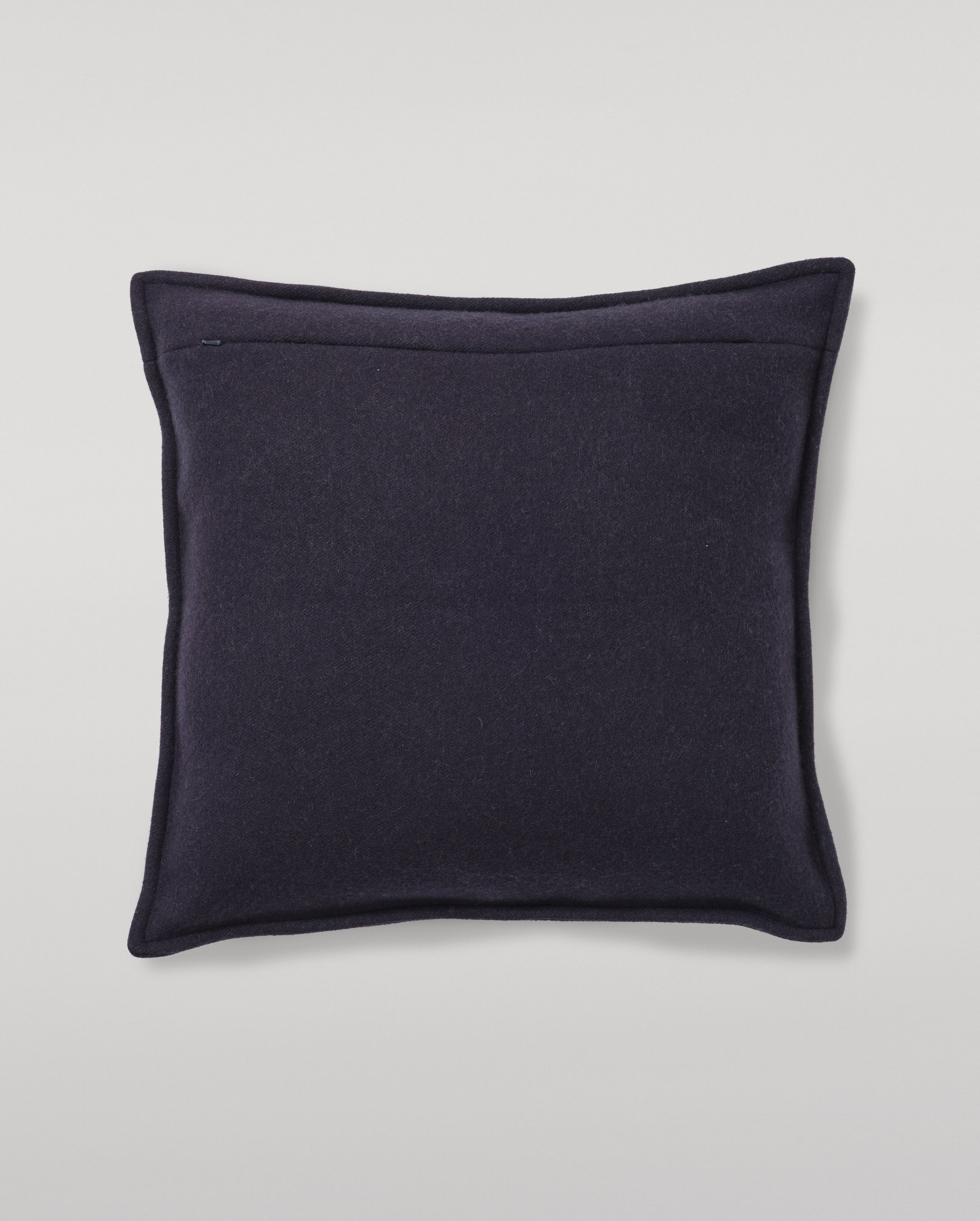 Art Geometric Navy & Grey Cashmere Cushion