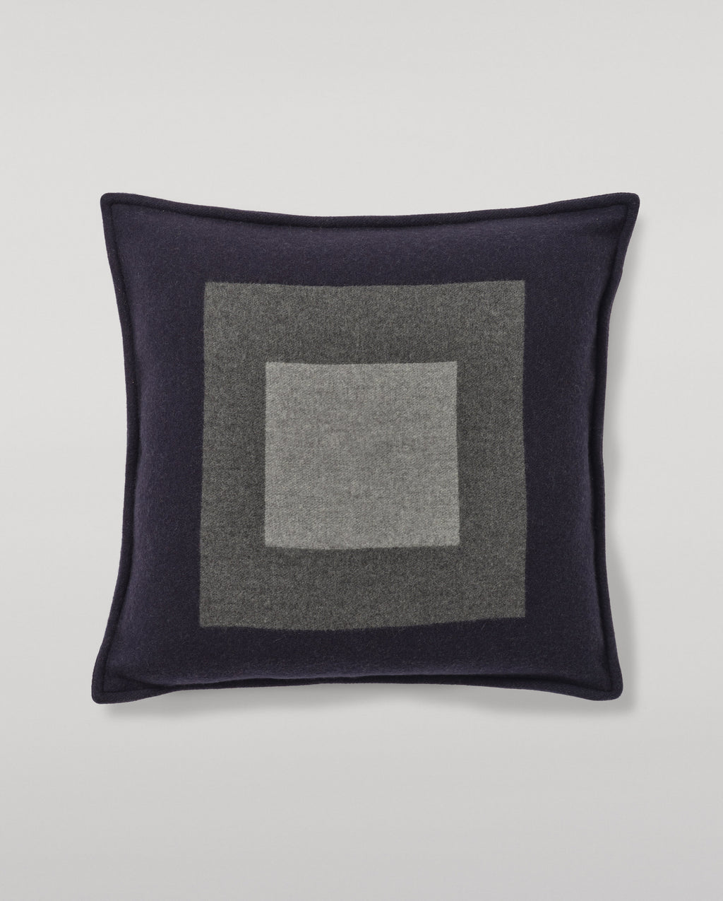 Art Geometric Navy & Grey Cashmere Cushion
