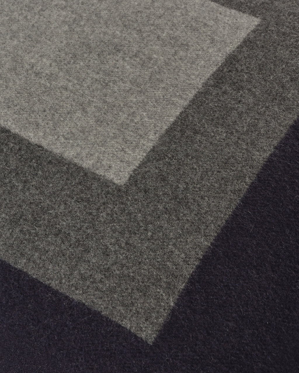 Art Geometric Navy & Grey Cashmere Cushion