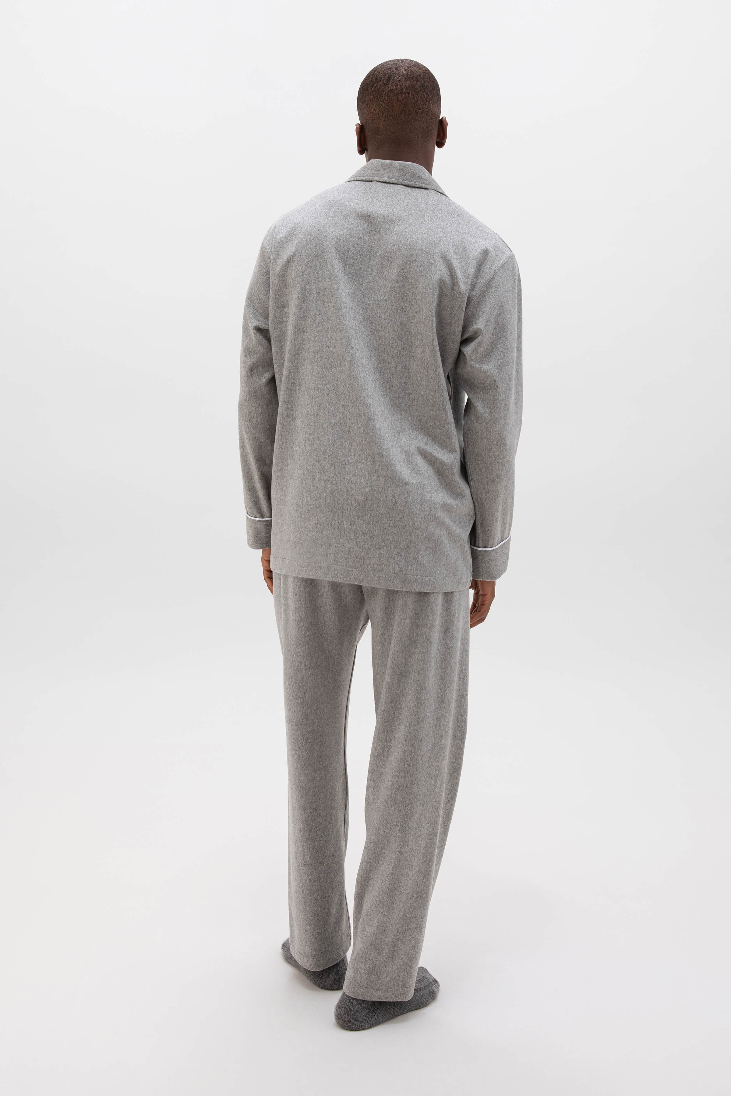 Light Grey Cashmere Pyjama Lounge Set