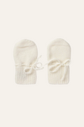 White Cashmere Baby Mittens