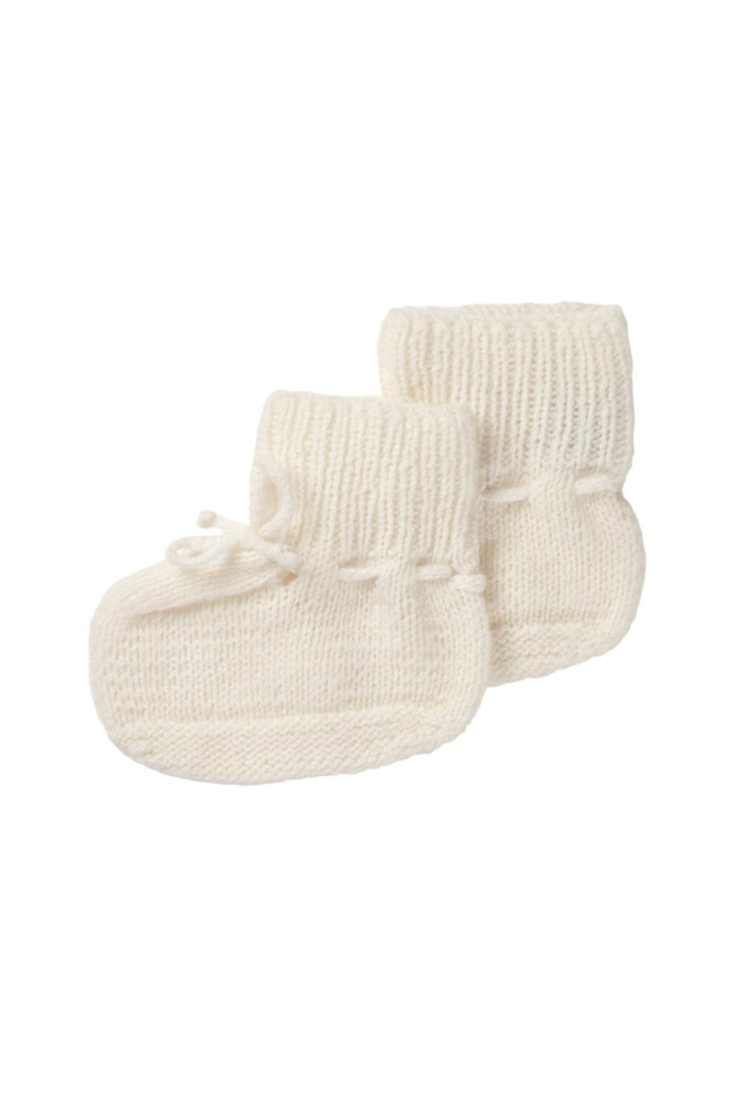 White Cashmere Baby Booties