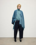 Blue Ombré Cashmere Cape