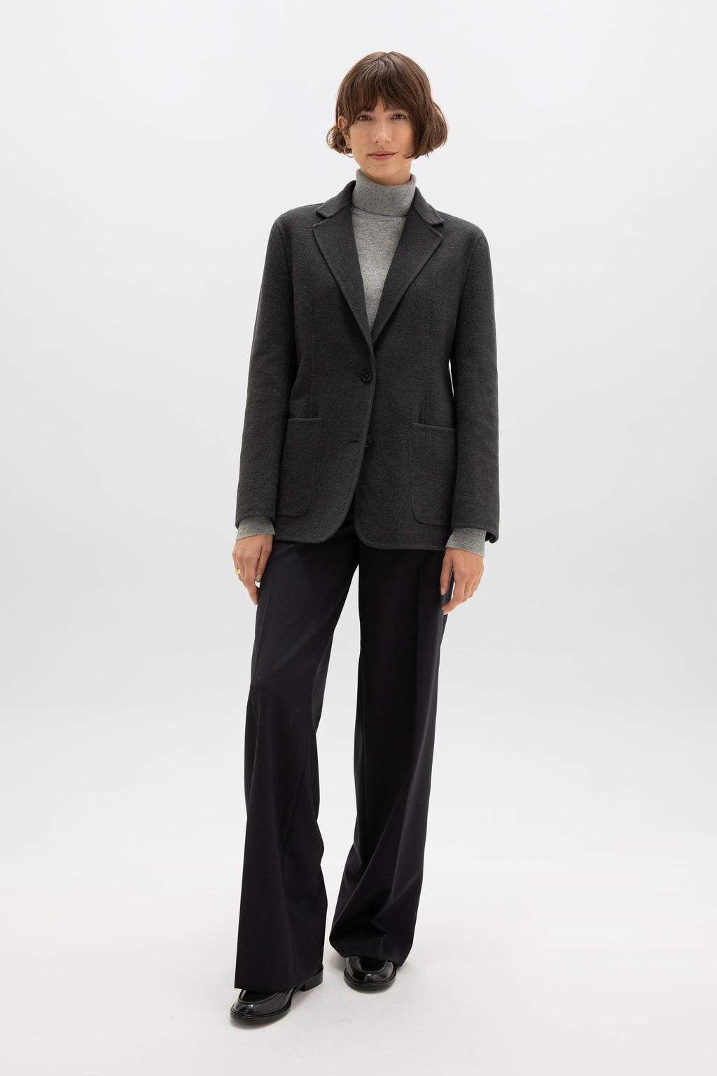Women's Dark Grey Cashmere Blazer