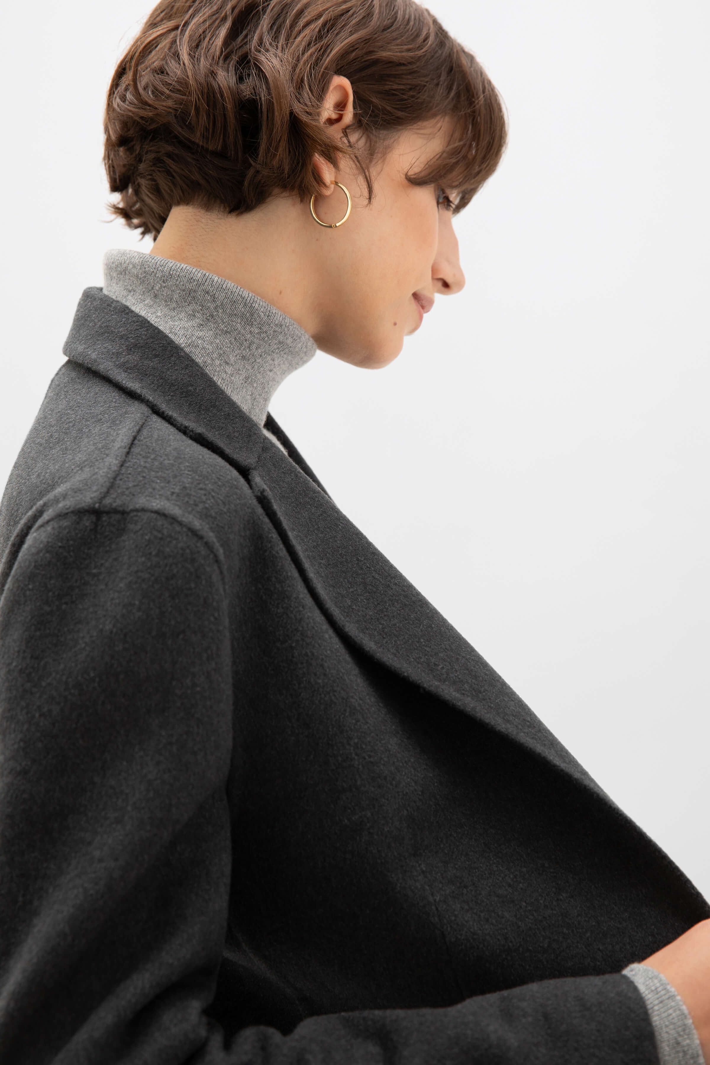Women's Dark Grey Cashmere Blazer