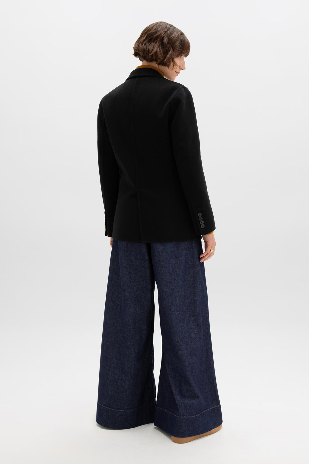 Classic Black Cashmere Blazer
