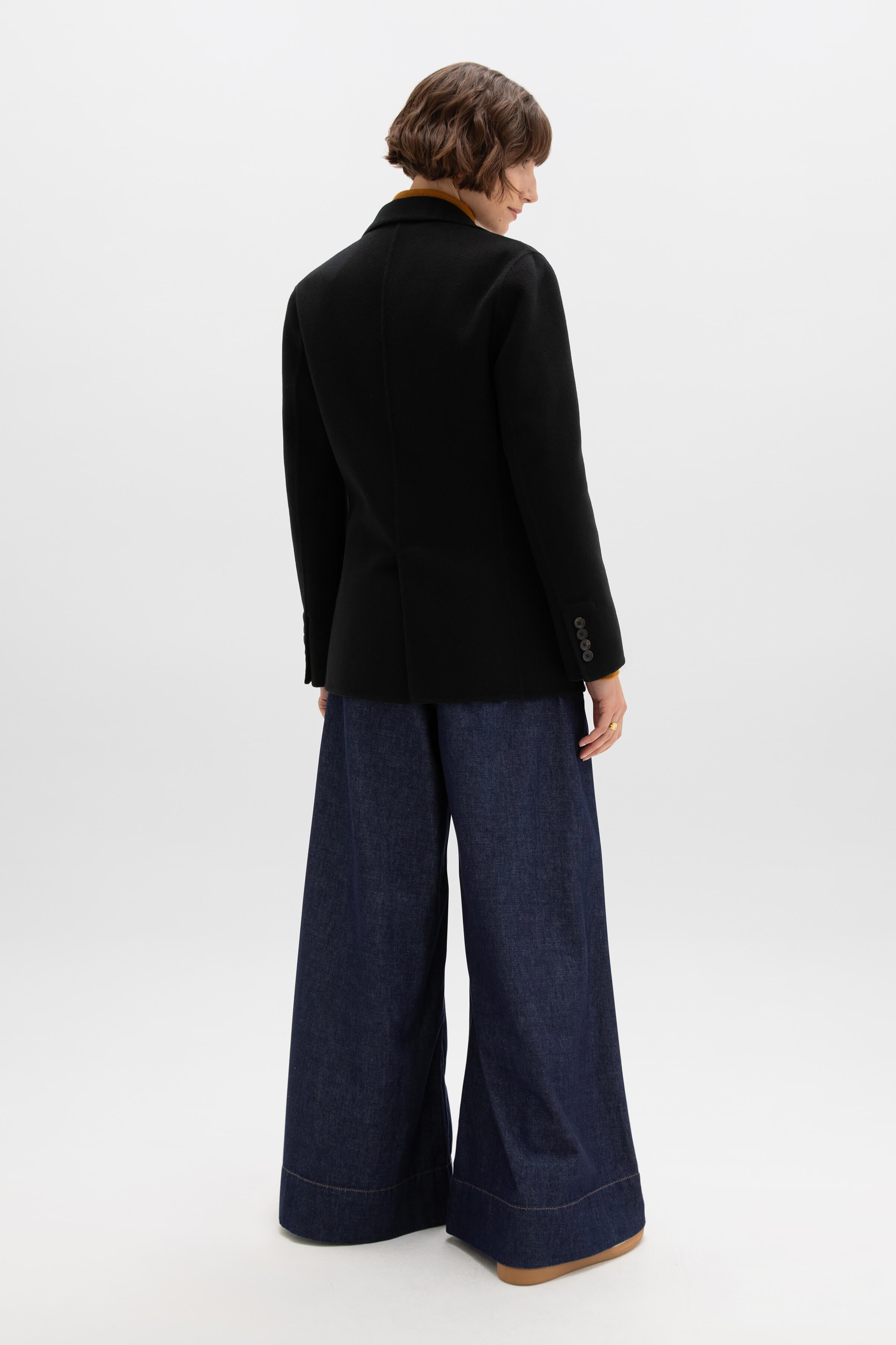 Classic Black Cashmere Blazer