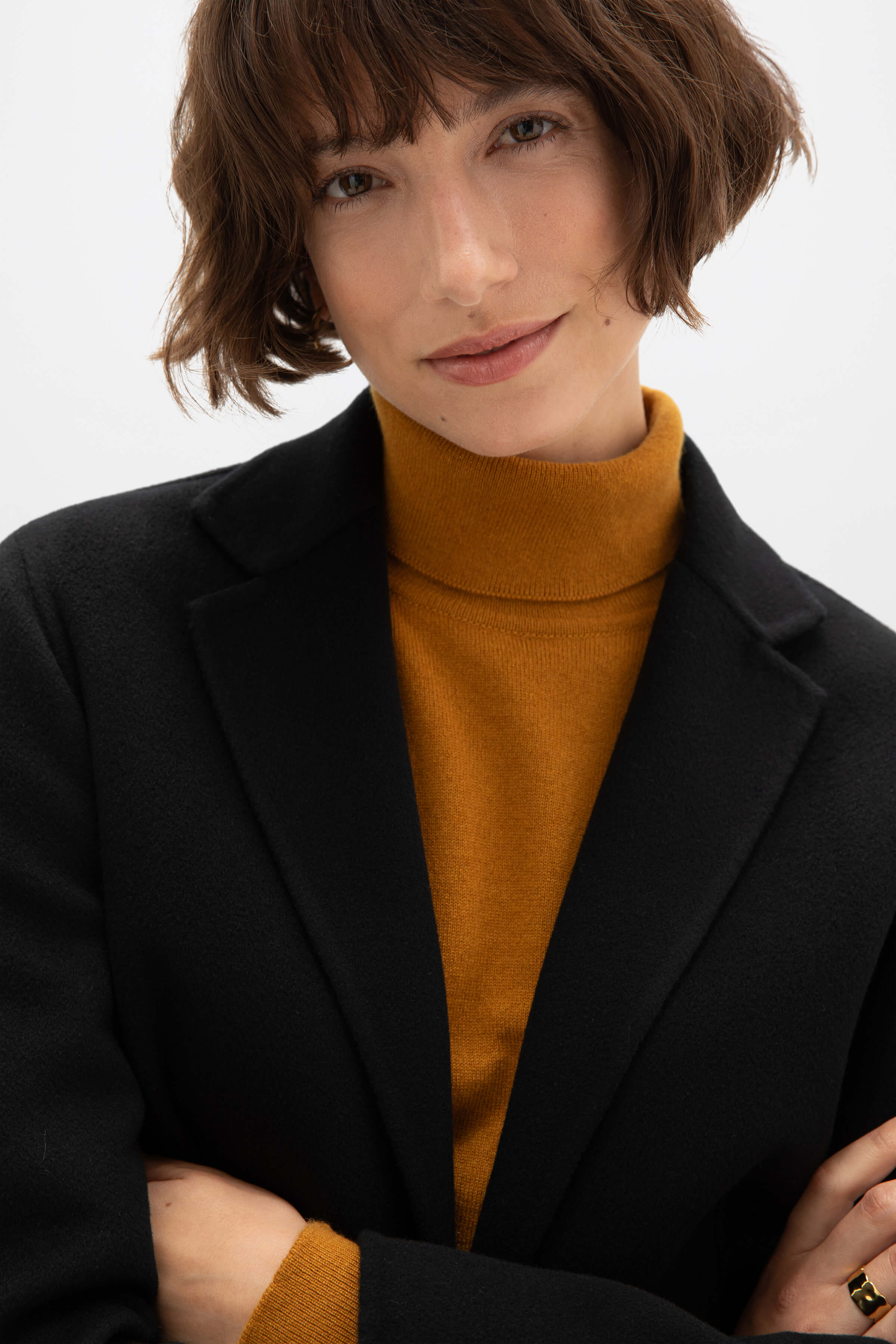 Classic Black Cashmere Blazer