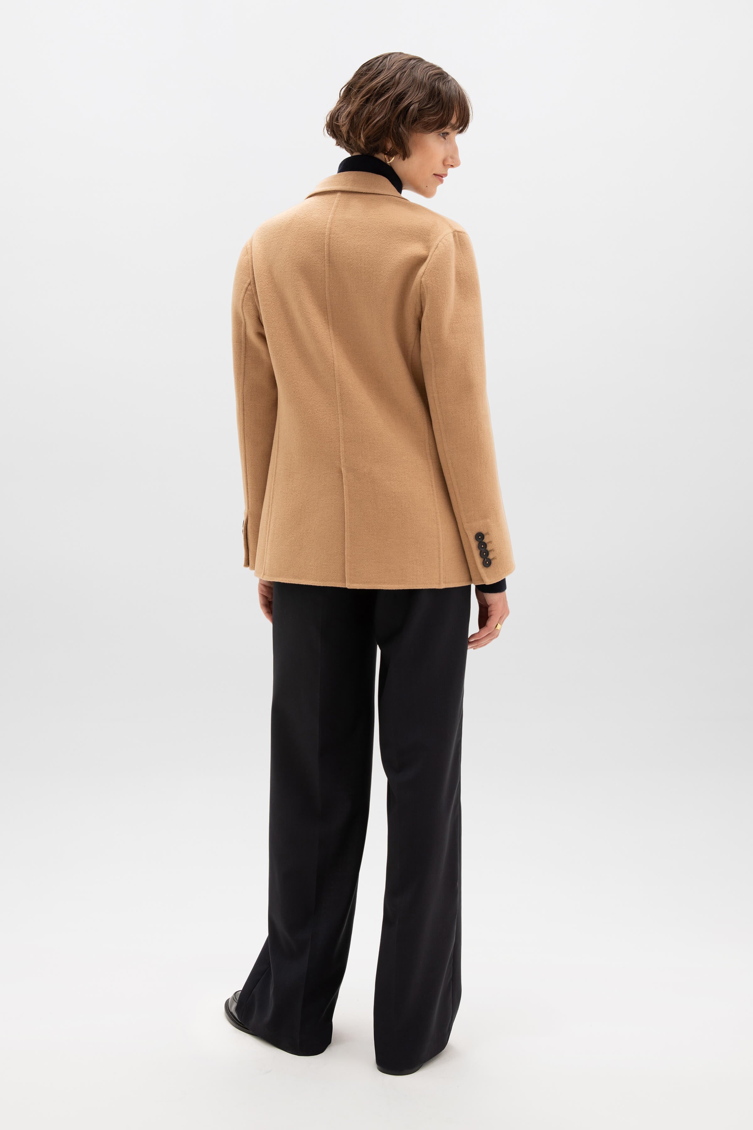 Classic Camel Cashmere Blazer