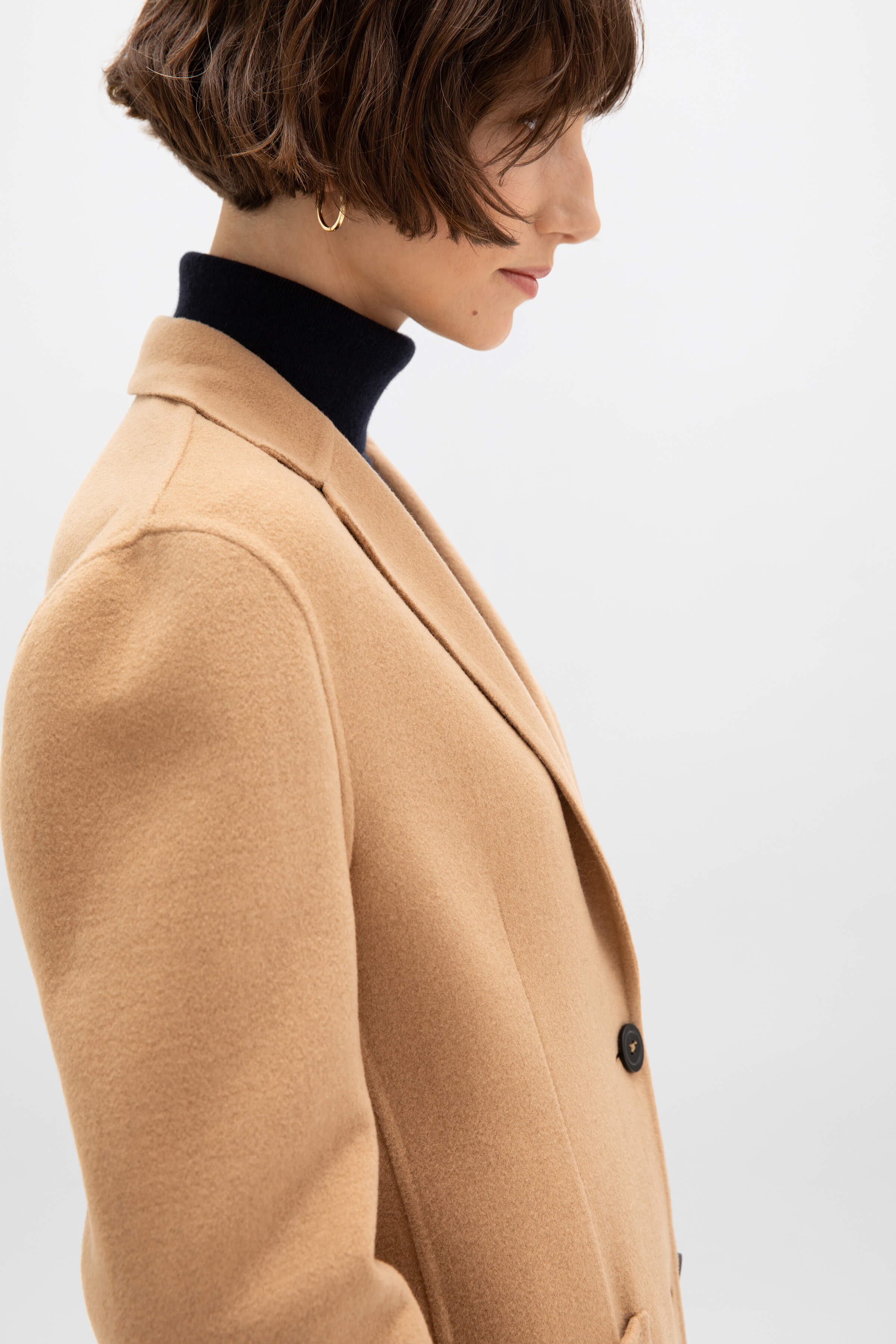 Classic Camel Cashmere Blazer