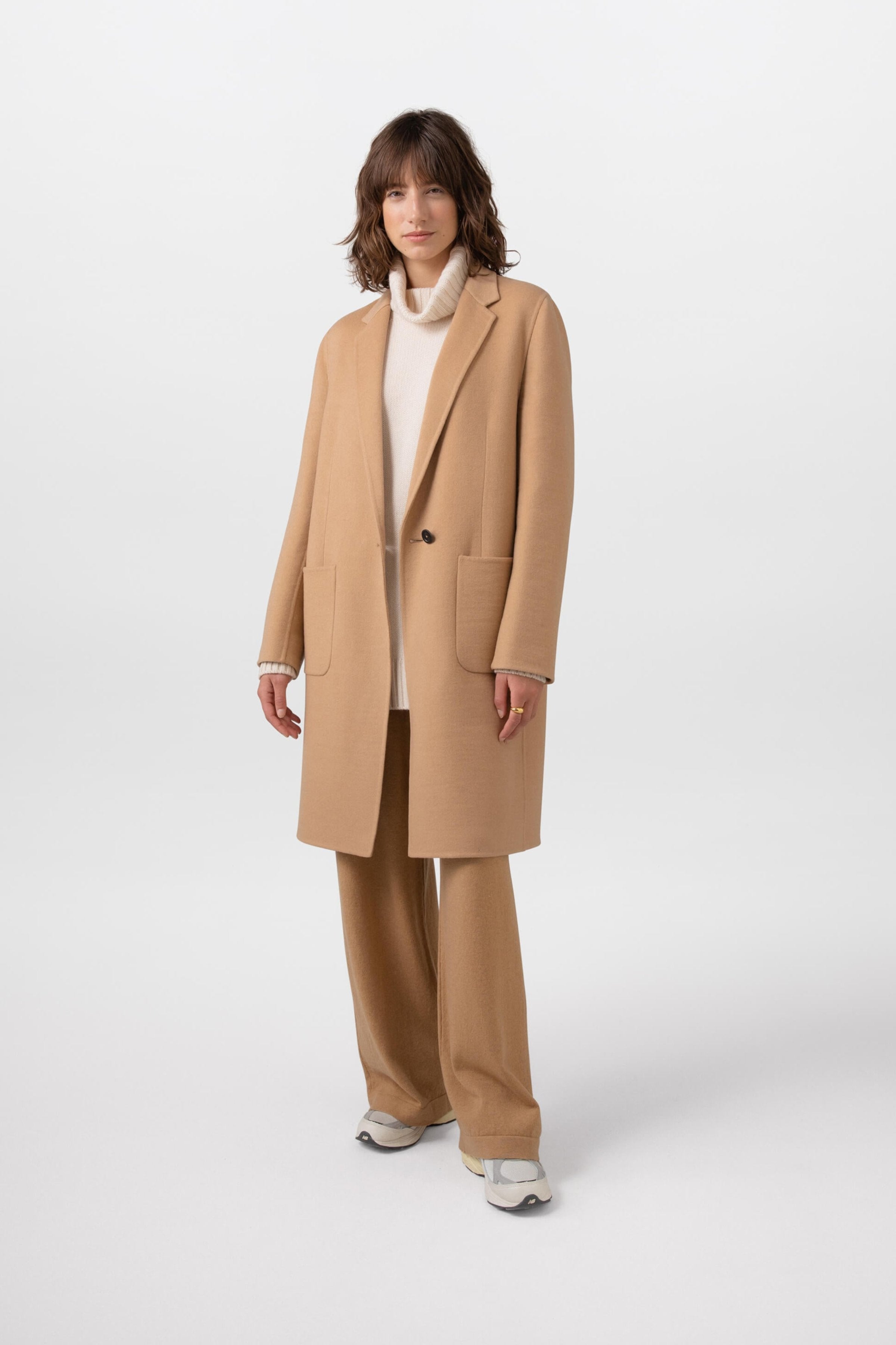 Classic Camel Cashmere Coat