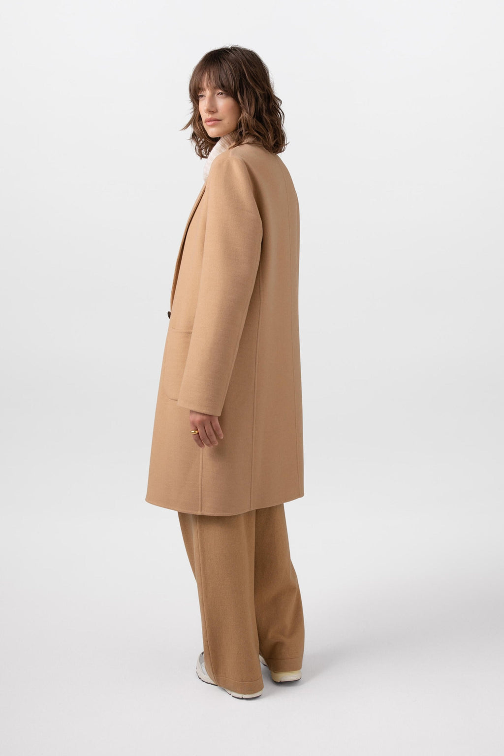 Classic Camel Cashmere Coat