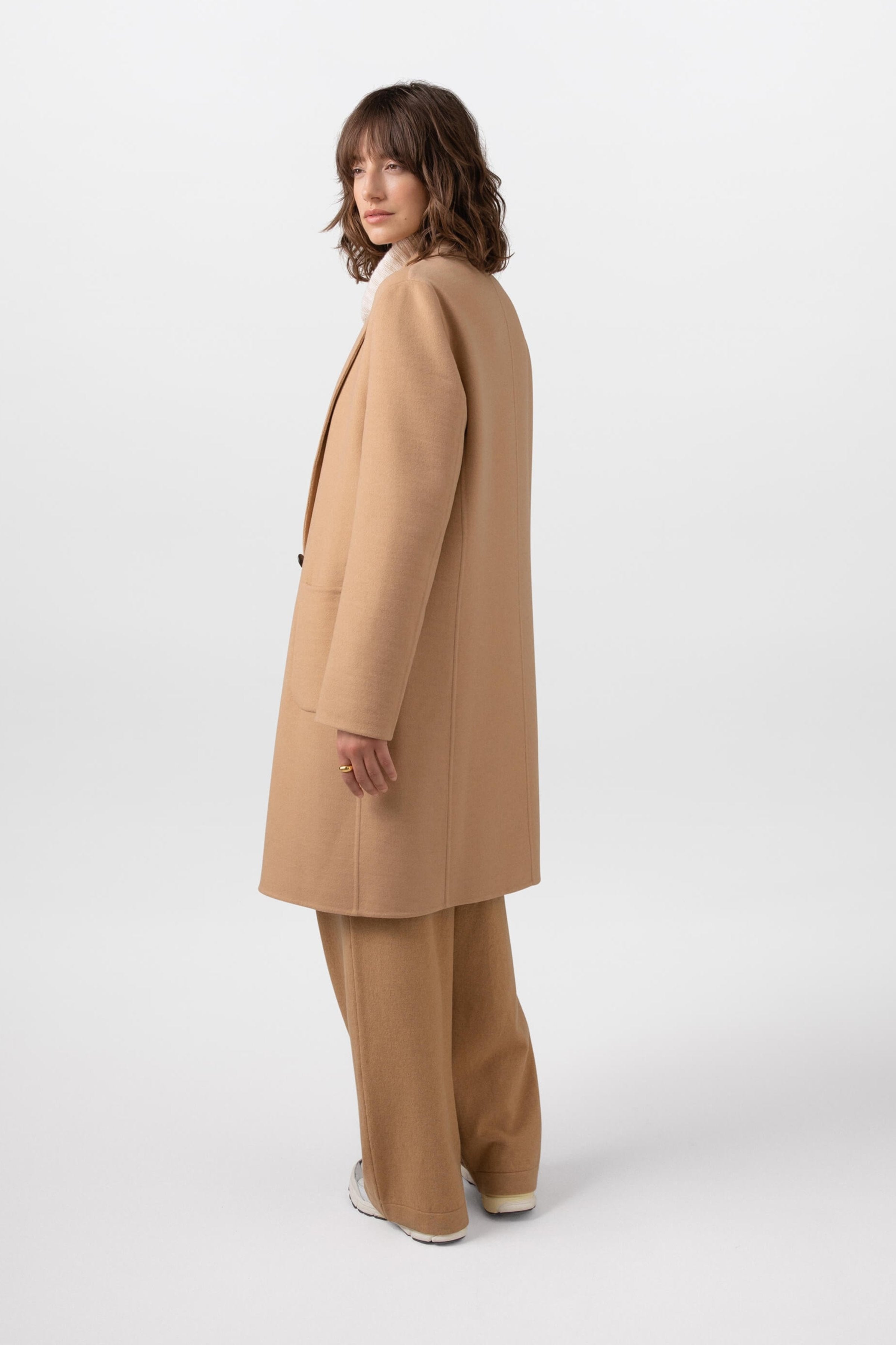 Classic Camel Cashmere Coat
