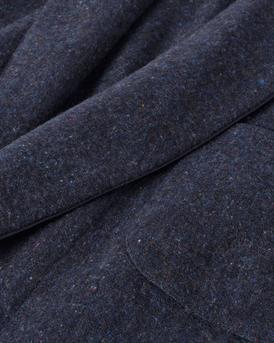 Donegal Cashmere Navy Dressing Gown