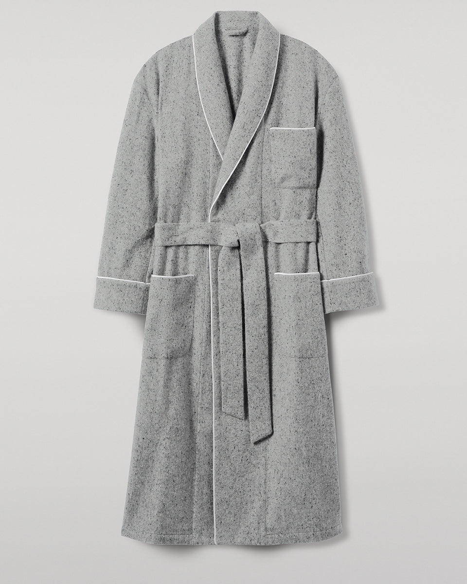 Donegal Cashmere Grey Dressing Gown