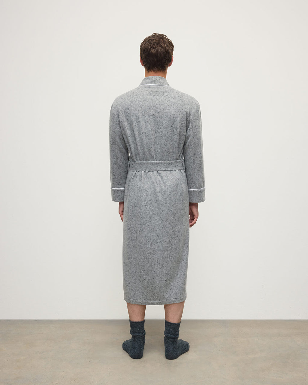 Donegal Cashmere Grey Dressing Gown