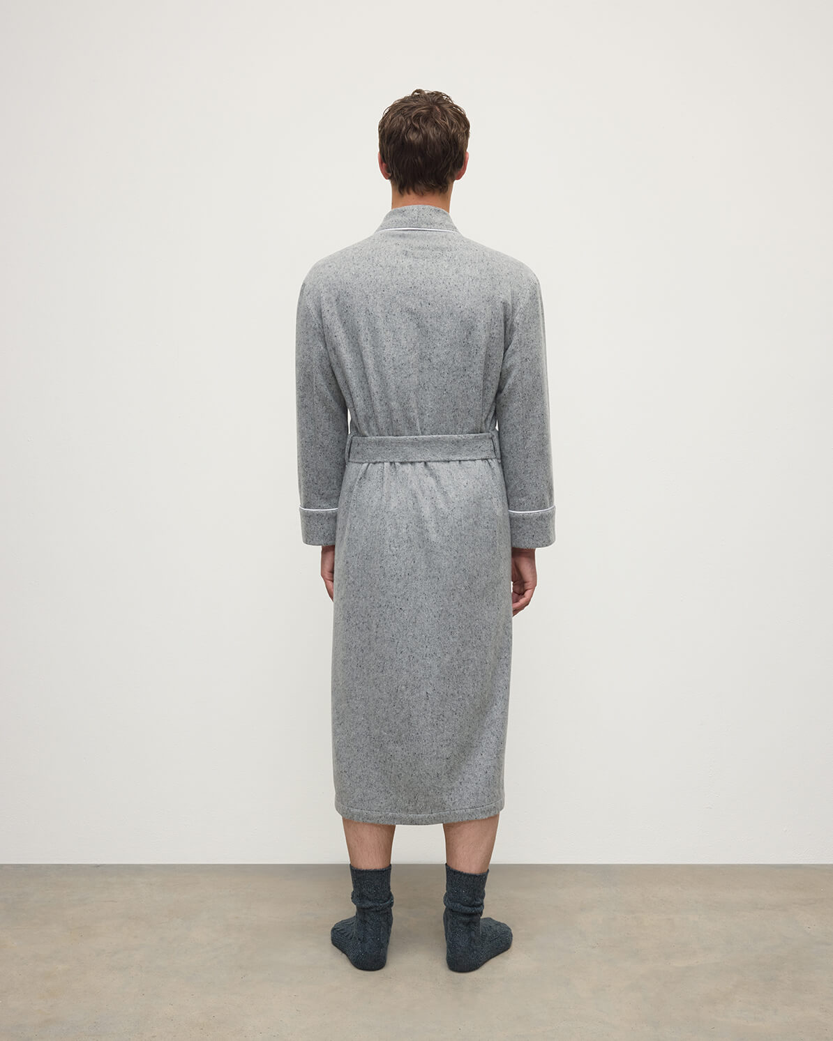 Donegal Cashmere Grey Dressing Gown