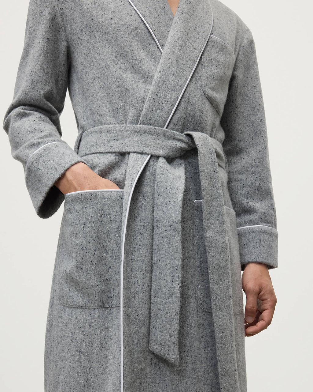 Donegal Cashmere Grey Dressing Gown