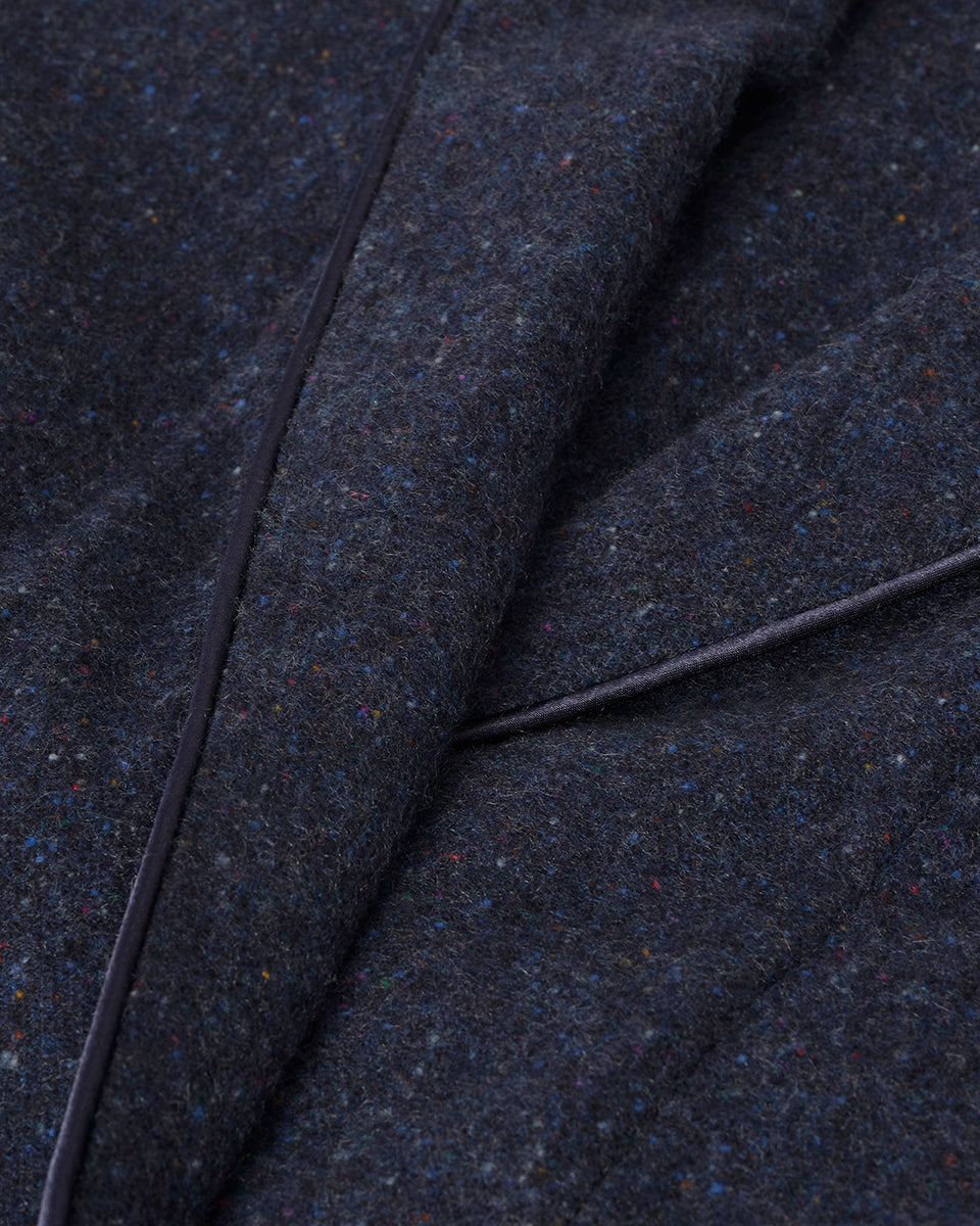 Donegal Cashmere Navy Dressing Gown