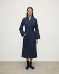Donegal Cashmere Navy Dressing Gown