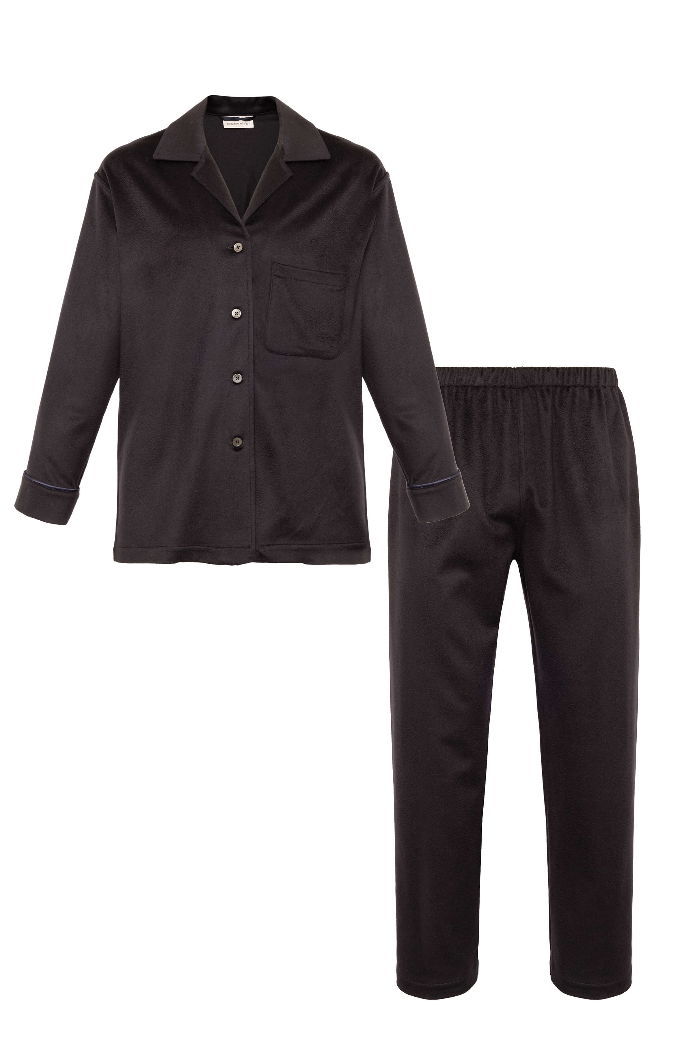 Navy Cashmere Pyjama Lounge Set