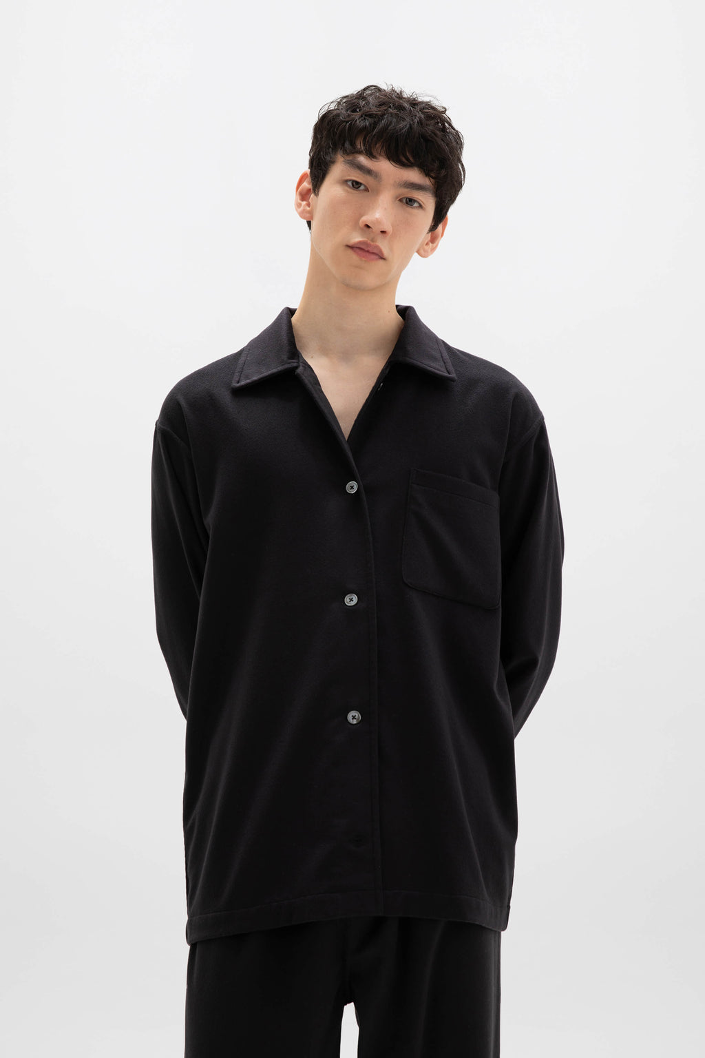 Navy Cashmere Pyjama Lounge Set