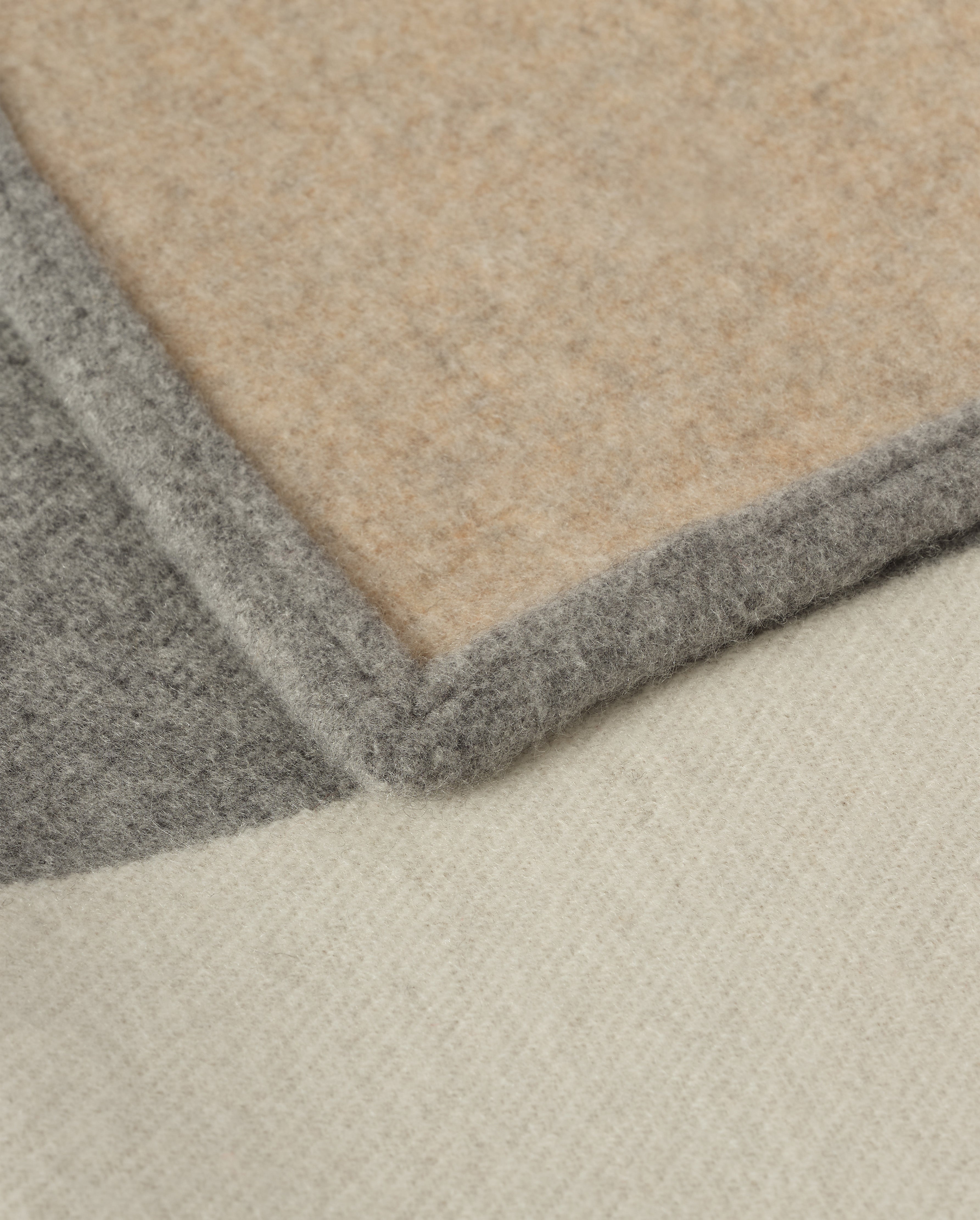 Art Geometric Grey & Natural Cashmere Throw