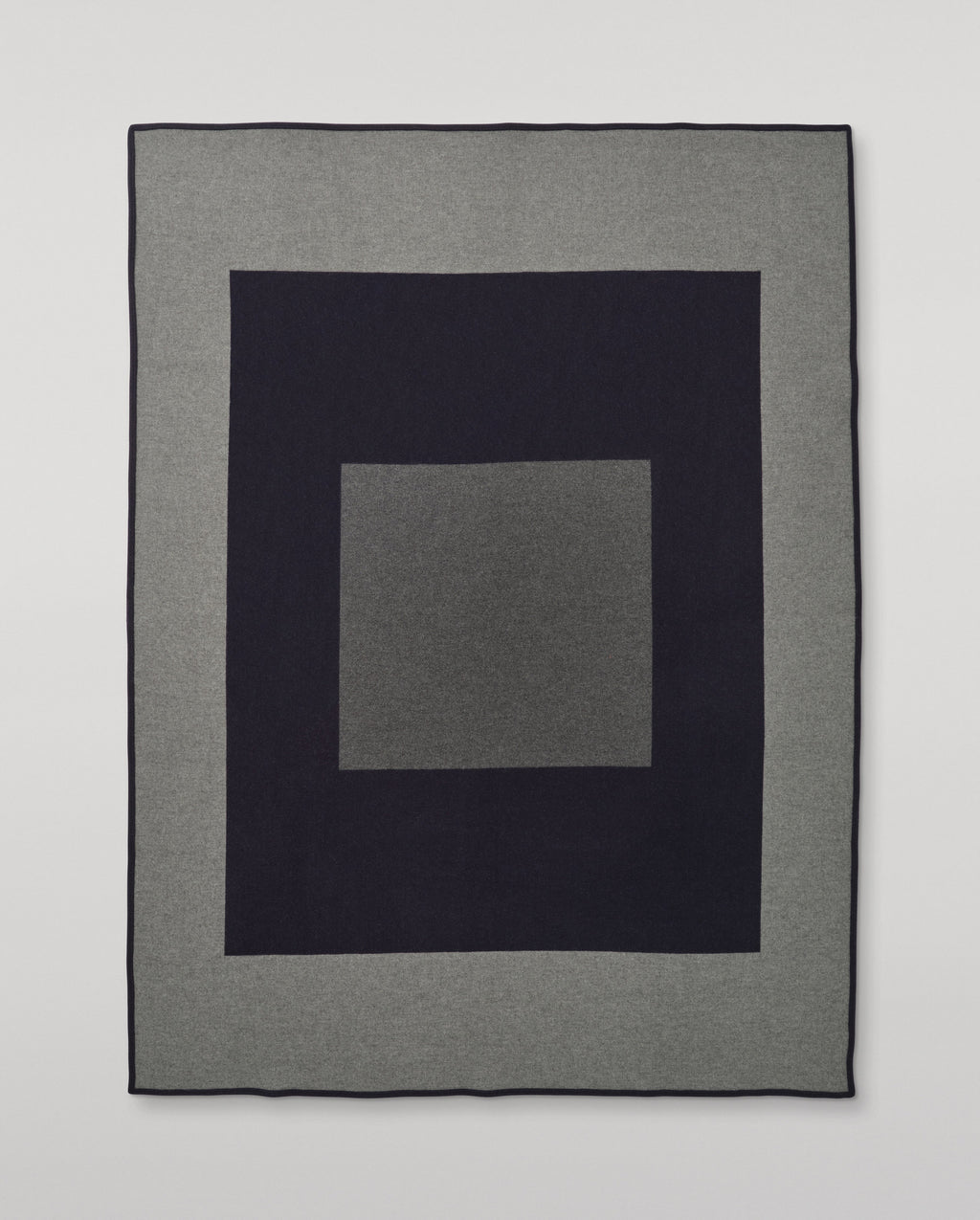 Art Geometric Navy & Grey Cashmere Throw