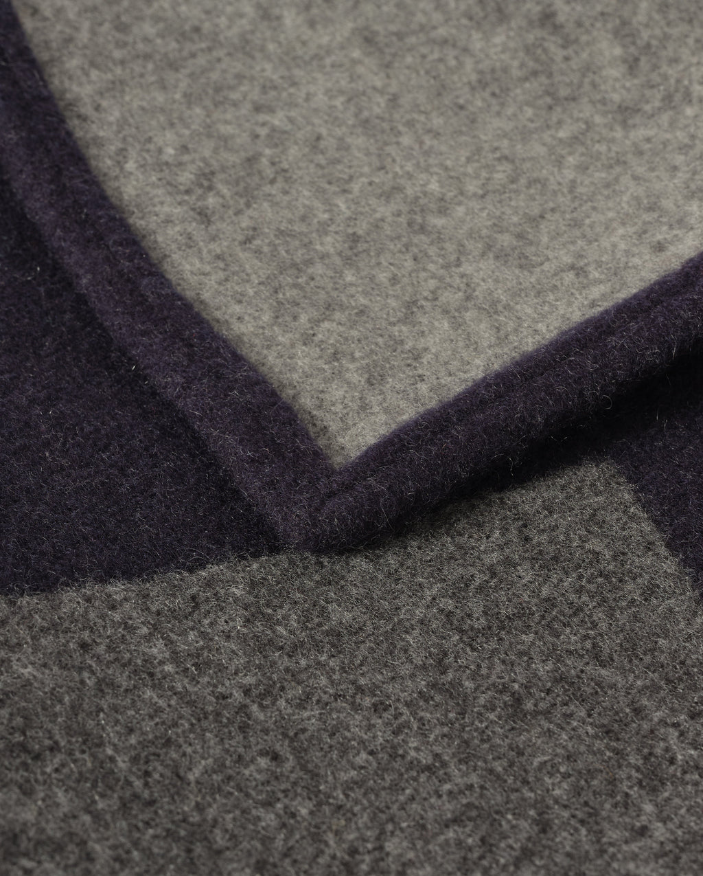 Art Geometric Navy & Grey Cashmere Throw