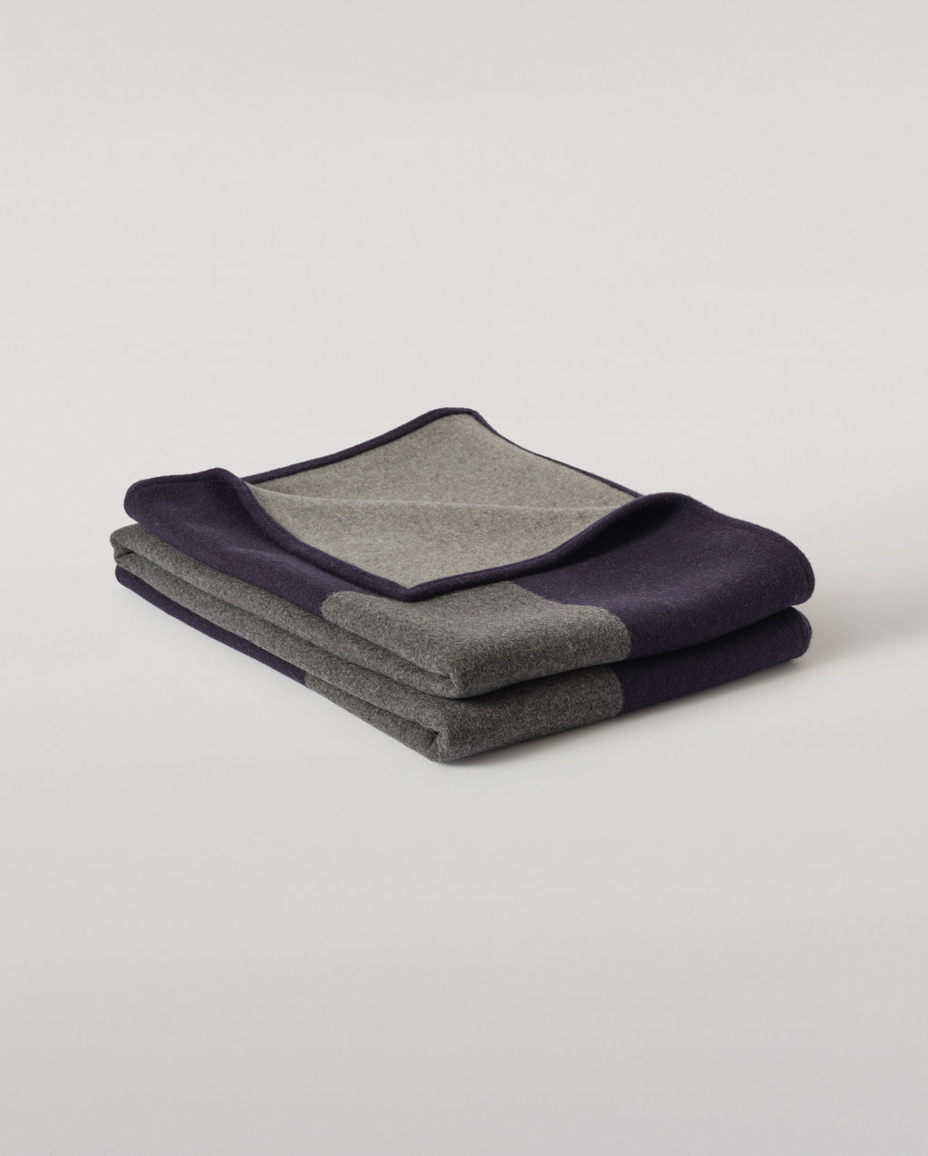 Art Geometric Navy & Grey Cashmere Throw