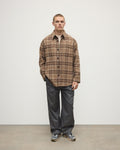 Cashmere Wool Blend Brown Overshirt