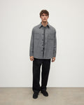 Cashmere Wool Blend Grey Overshirt