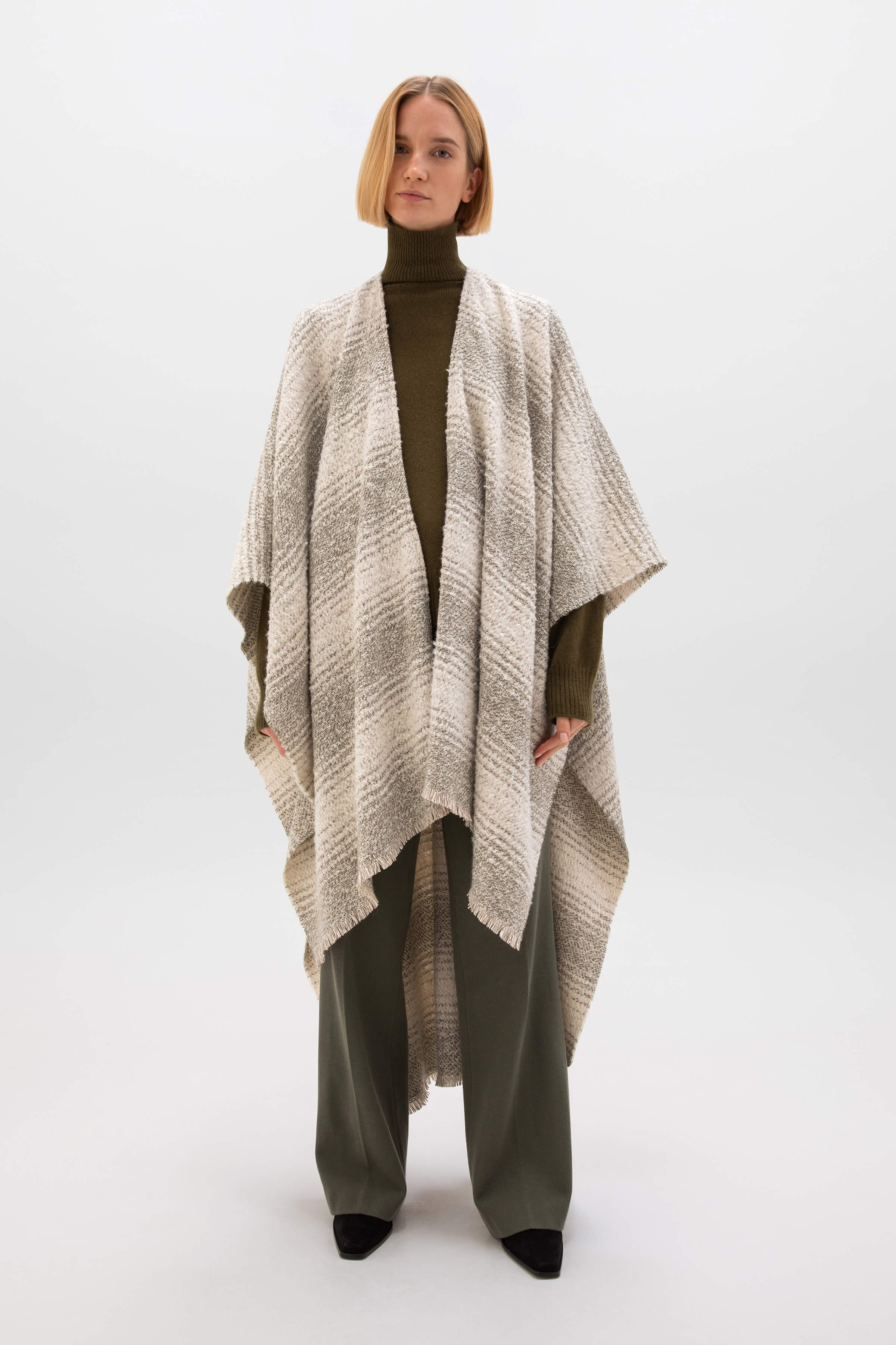 Textural Ombré Cape