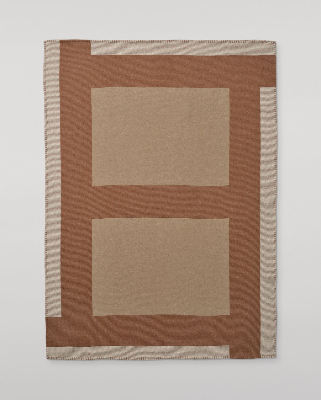 Brown Geometric Throw