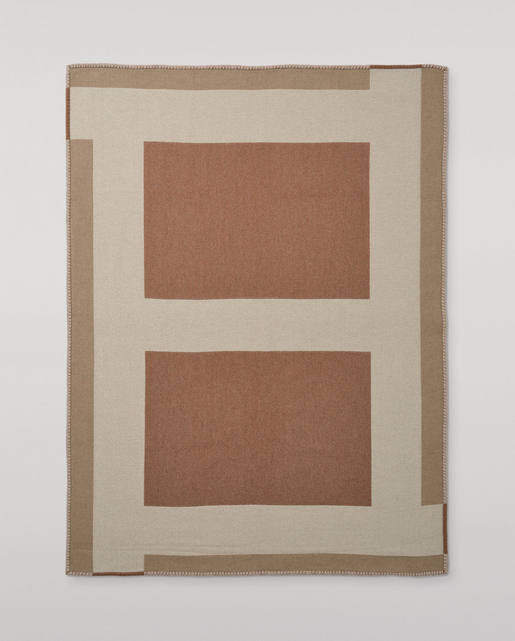 Brown Geometric Throw